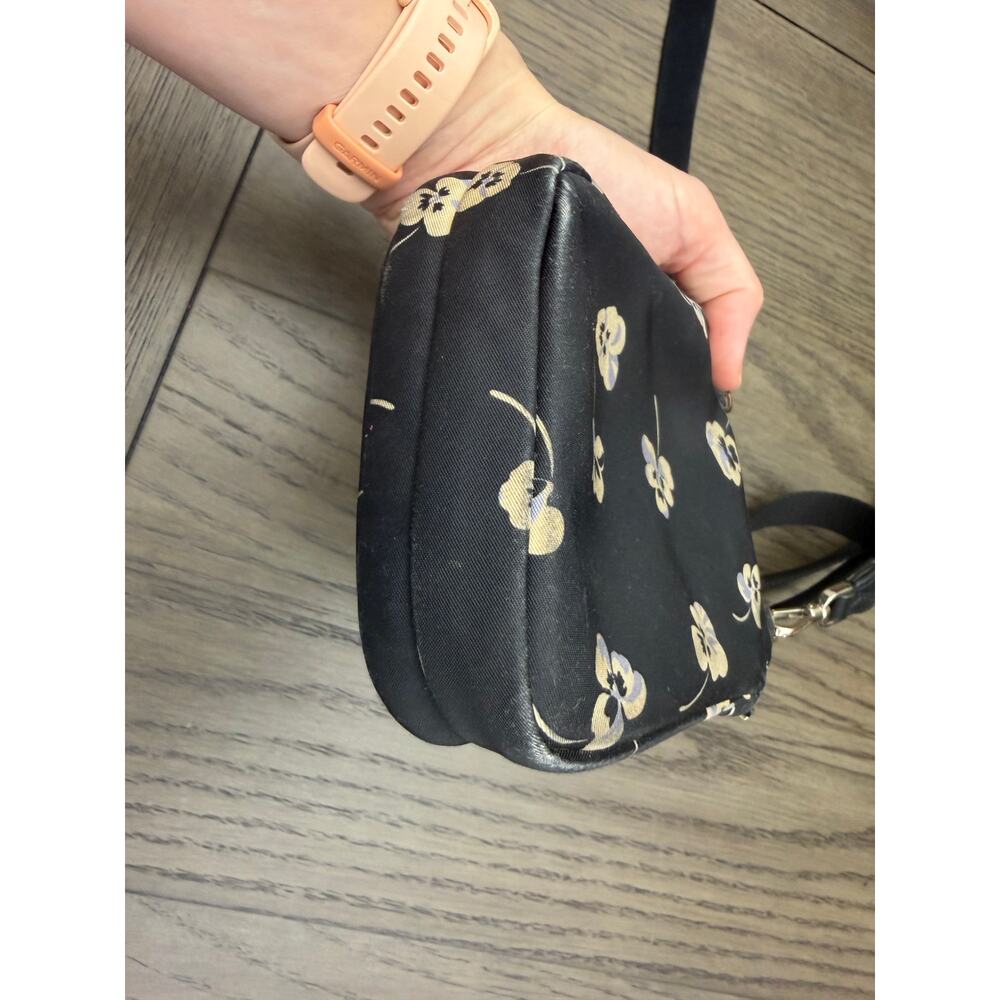 Kate Spade Nylon Floral Crossbody Phone Bag Black - Picture 9 of 12